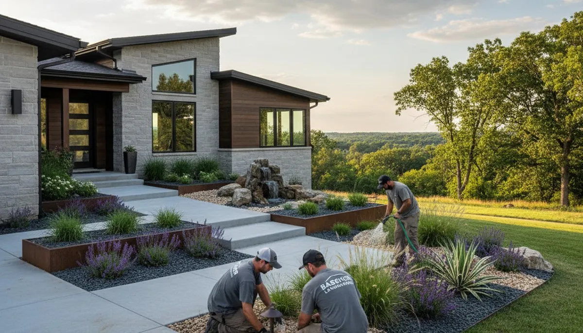 Landscaping services in Overland Park, KS for residential lawn and garden maintenance