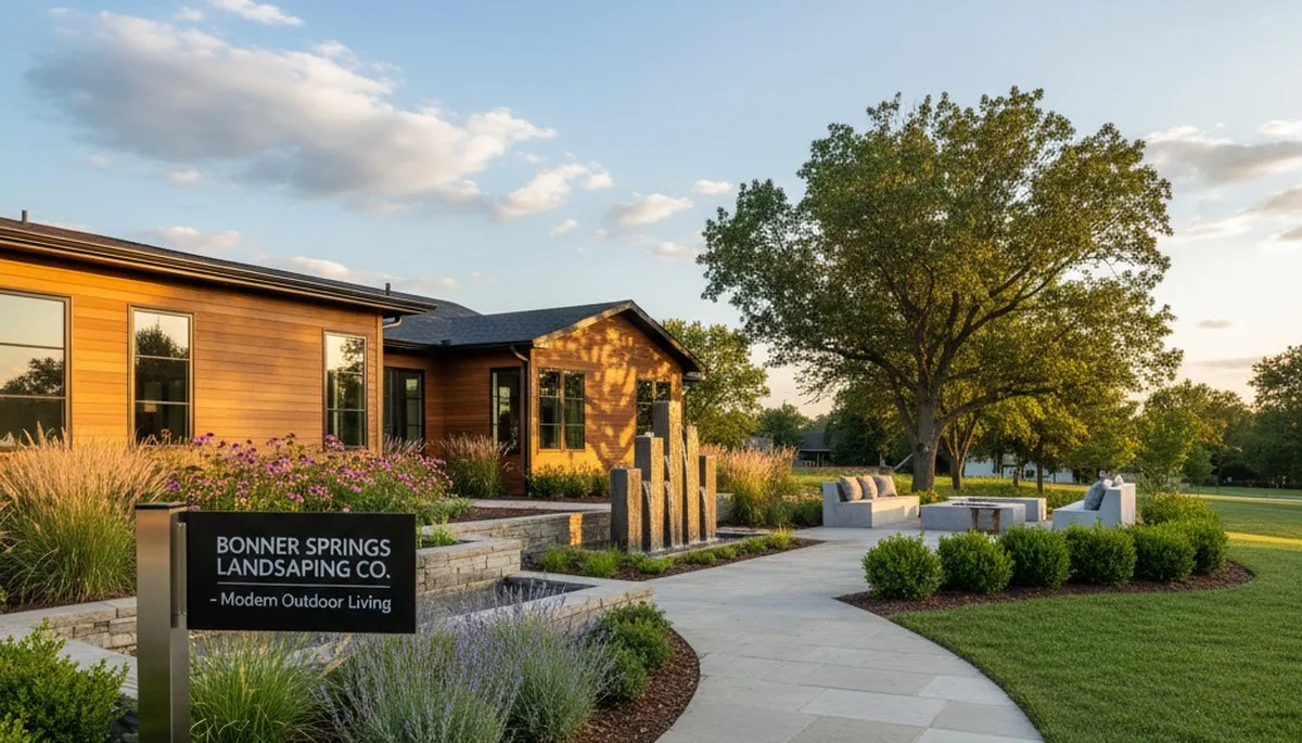 Landscaping service in Overland Park, KS creating a well-maintained outdoor yard design