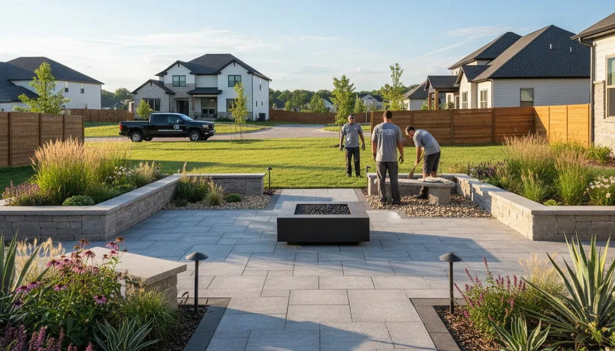 Landscaping team serving Overland Park, KS with professional lawn and landscape services
