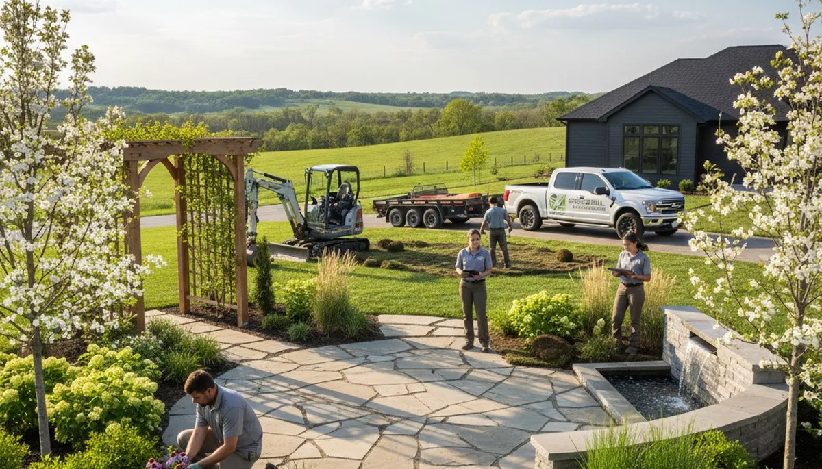 Professional landscaping services in Overland Park, KS for residential yards and outdoor spaces