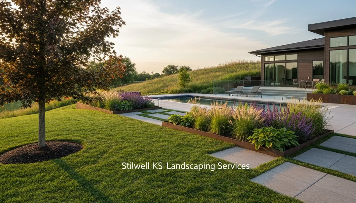 Landscaping crew serving Overland Park, KS with professional lawn care and landscape maintenance