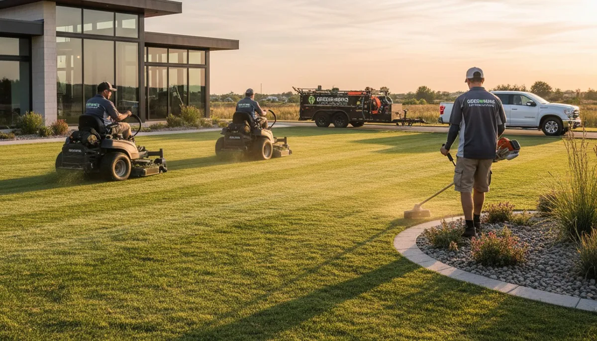 Professional lawn mowing service in Overland Park, KS by Chop Chop Landscaping