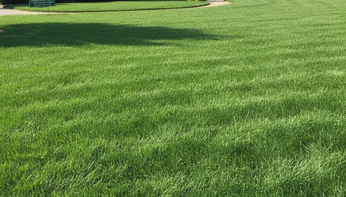Lush green residential lawn maintained by Chop Chop Landscaping in Overland Park, KS